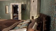 Hunajakoto-turquoise-room-queen-bed- Hunajakoto-turquoise-room-queen-bed-